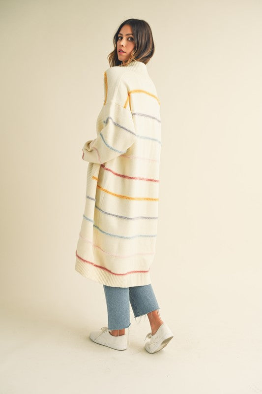 Wasted Time Cardigan in Cream