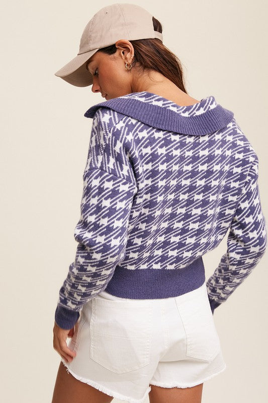 Lucky Catch Sweater in Navy