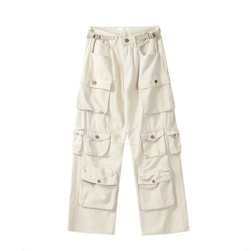 Isabella High Streetwear Loose Wide-Leg Pants