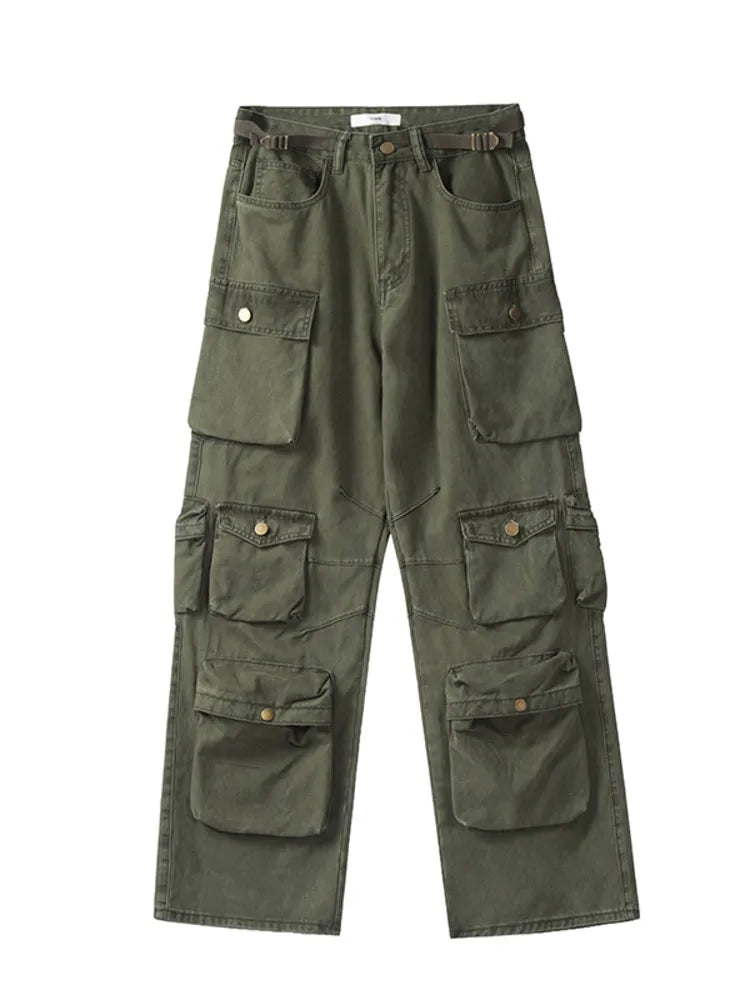 Isabella High Streetwear Loose Wide-Leg Pants