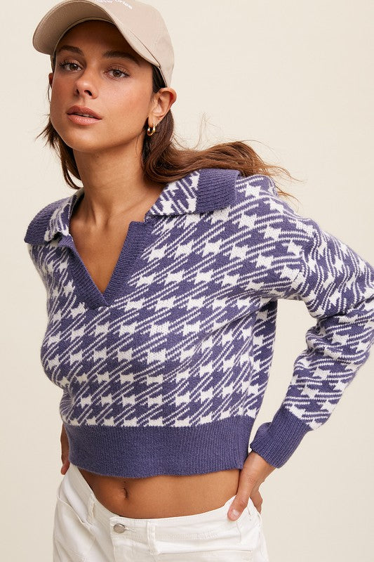 Lucky Catch Sweater in Navy